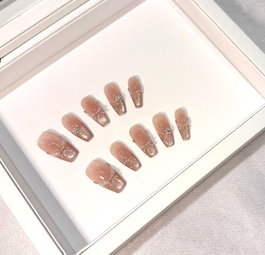 🤍珍珠貓眼法式