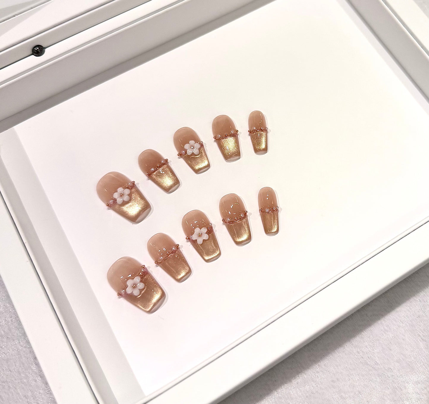 ✨香檳金貓眼法式