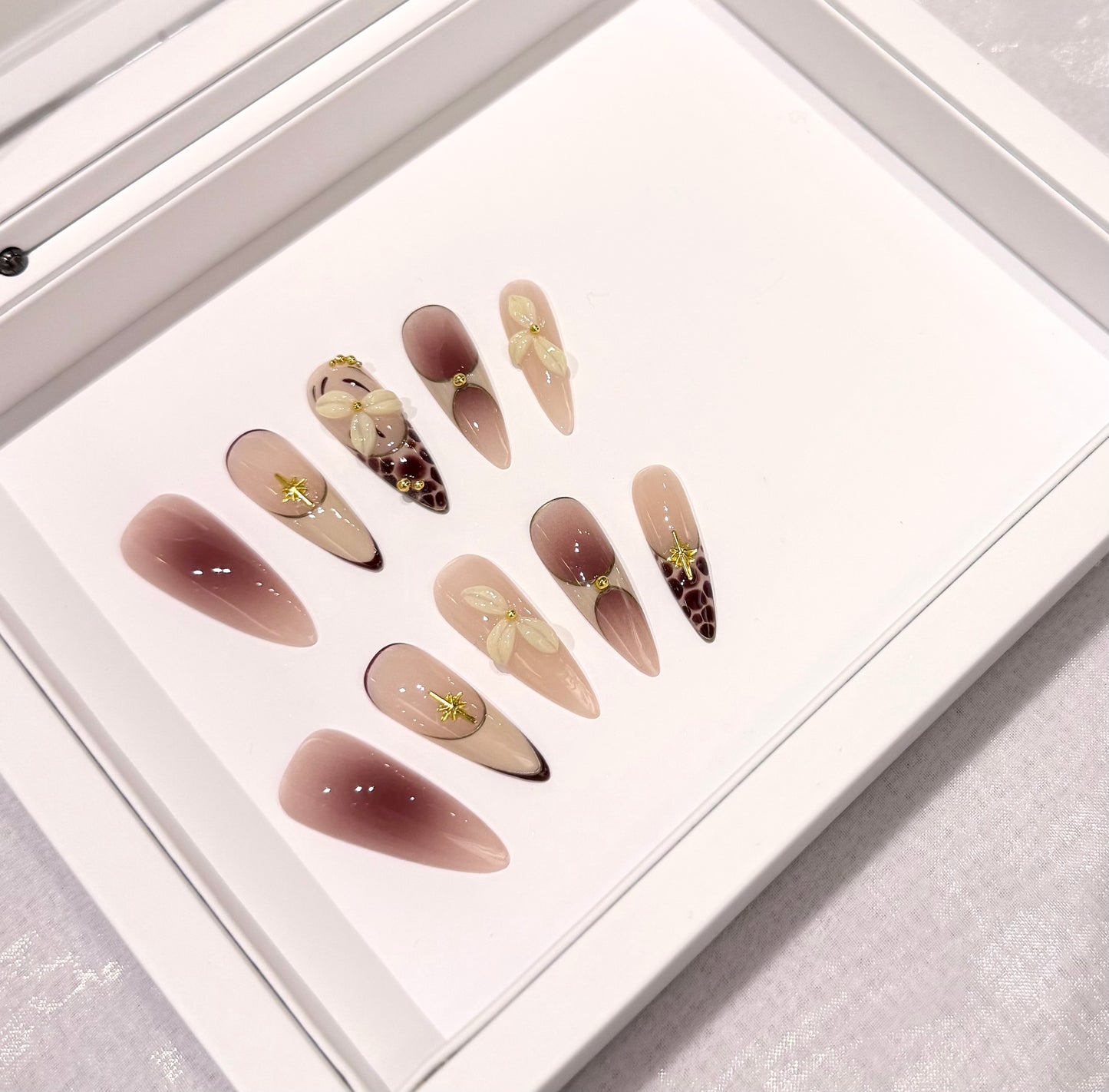 漸變裸色雕花🤎