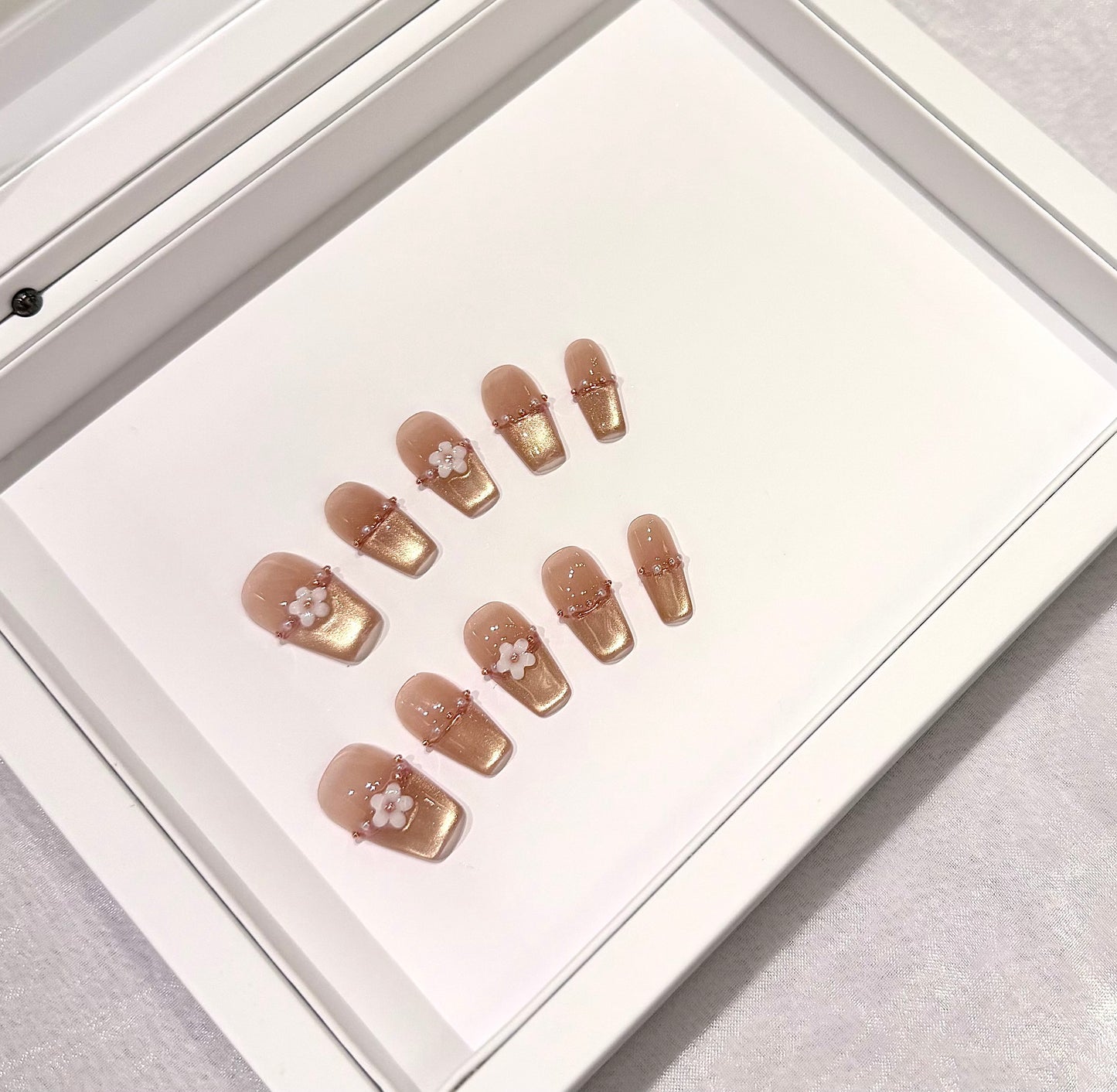 ✨香檳金貓眼法式