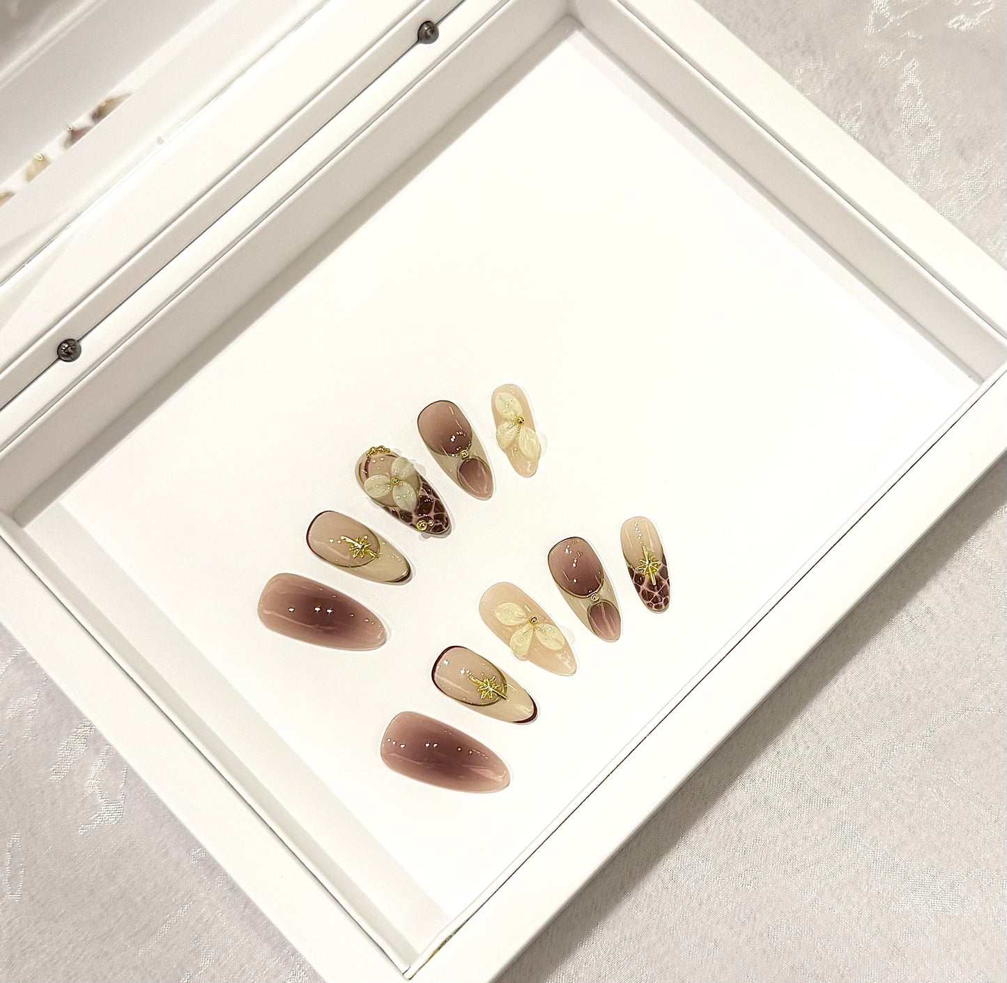 漸變裸色雕花🤎