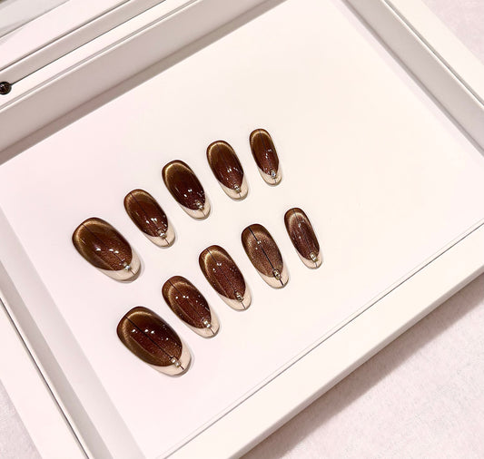 🤎焦糖貓眼法式￼