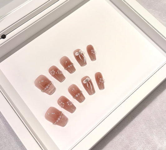 🤍珍珠花花法式