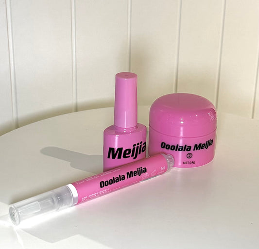 固態膠套裝（底膠、固態膠、卸甲筆）