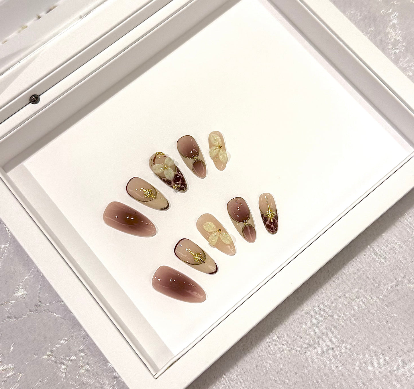 漸變裸色雕花🤎