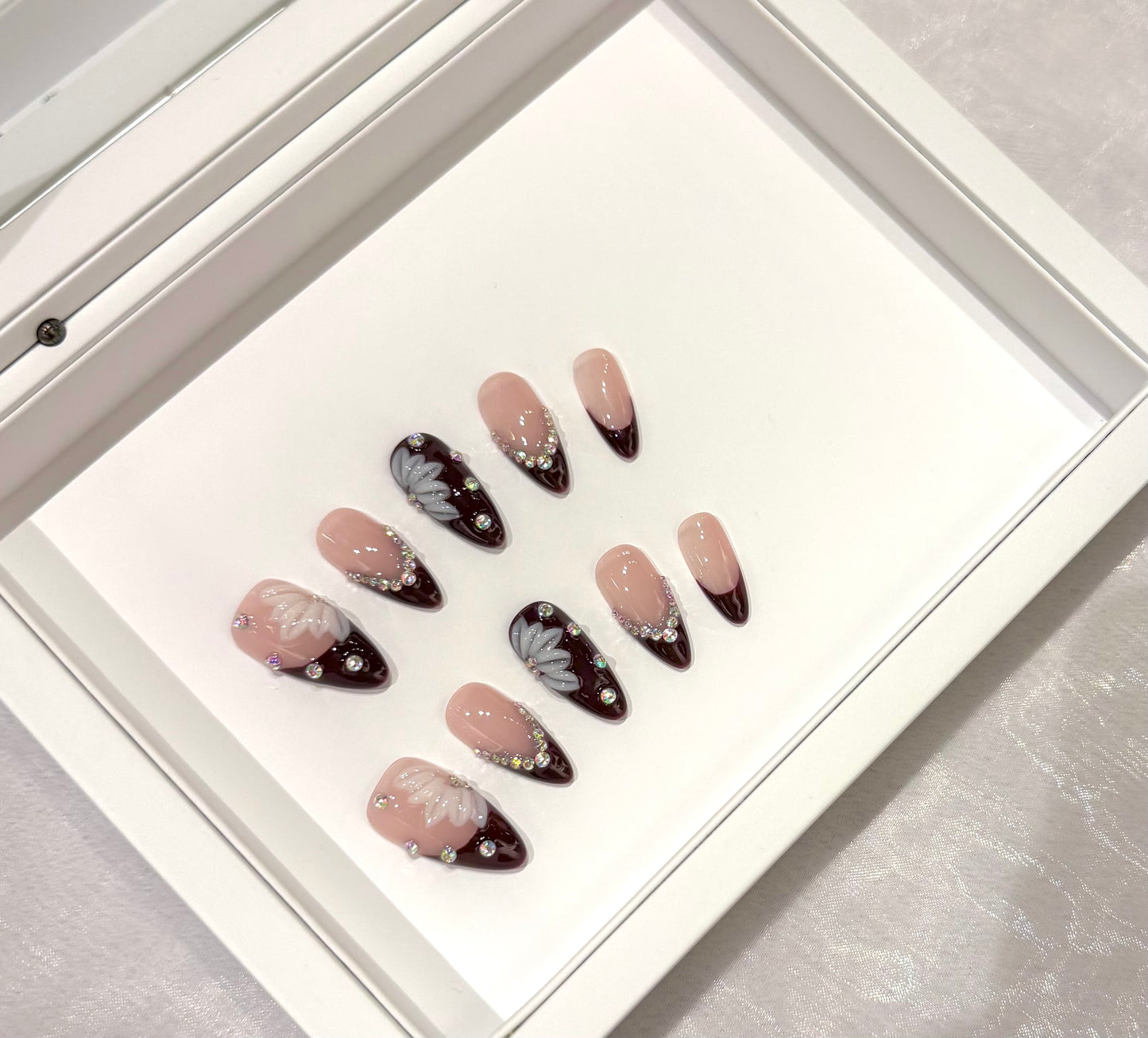 ❤️閃鑽酒紅法式 (偏深)