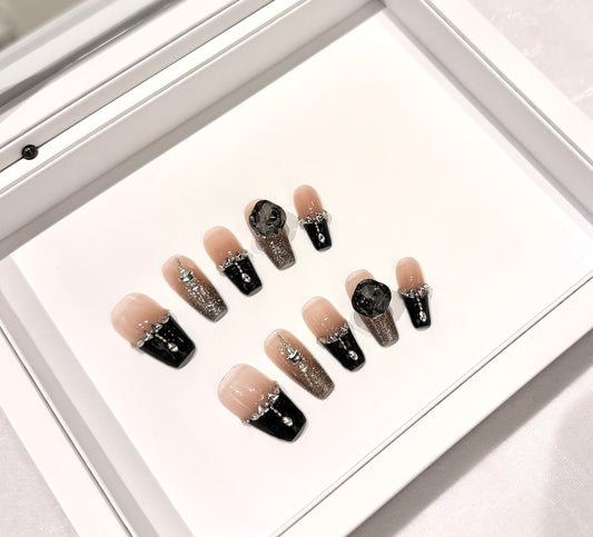 🖤黑鑽法式貓眼